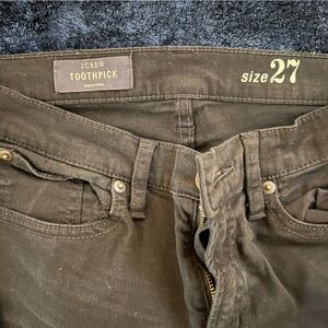 J Crew Toothpick ankle jeans (distressed)